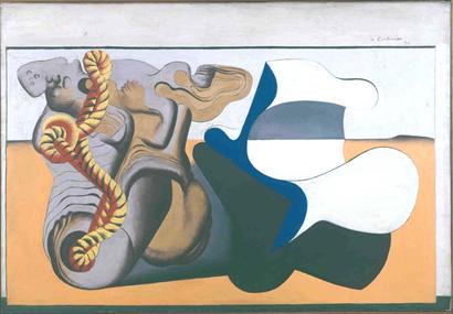 Nature morte à la racine et au cordage jaune (1930) - Le Corbusier Tablo