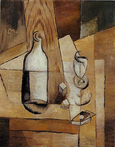 Nature morte cubiste (1914) - Louis Marcoussis Tablo
