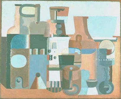 Nature morte du Pavillon de l'Esprit Nouveau (1924) - Le Corbusier Tablo
