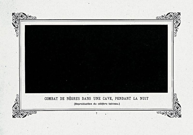 Negroes Fighting in a Tunnel by Night (1884) – Alphonse Allais Tablo