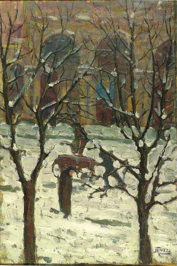 Nevicata a Bologna (1913) – Mario Tozzi Tablo