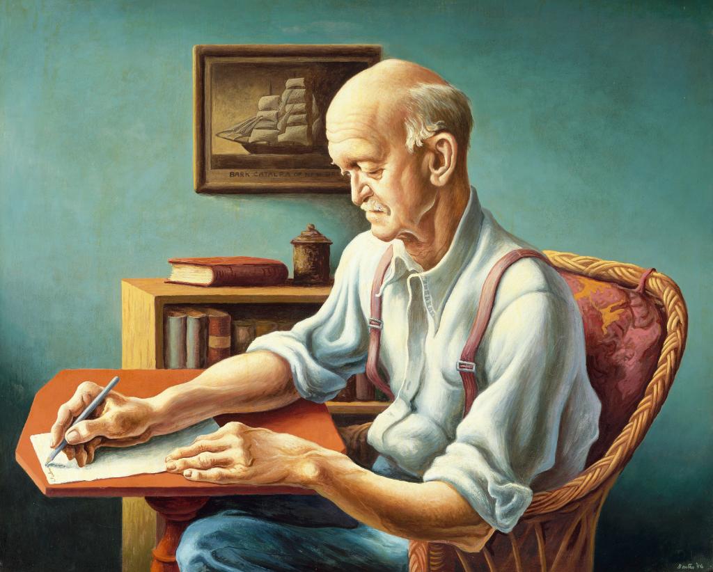 New England Editor (1946) - Thomas Hart Benton Tablo