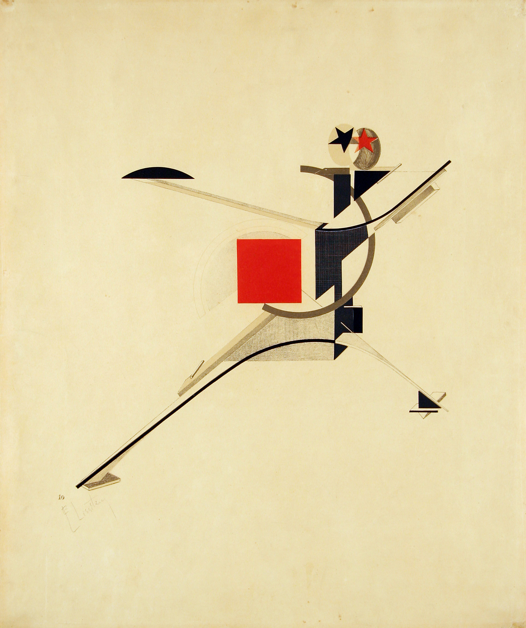 New Man (1923) - El Lissitzky Tablo
