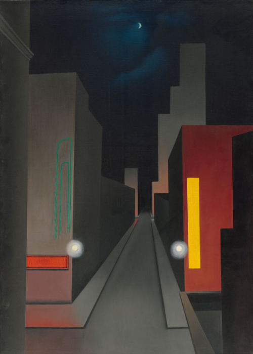 New Moon, New York (1945) - George Ault Tablo