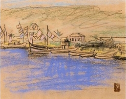 New Year’s Day in the Harbour – Fujishima Takeji Tablo