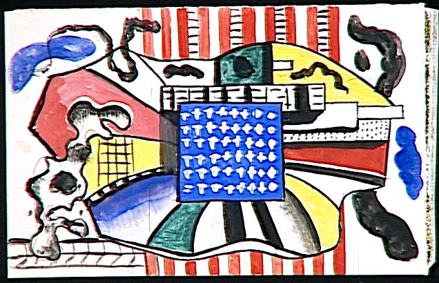 New York (1944) - Fernand Léger Tablo