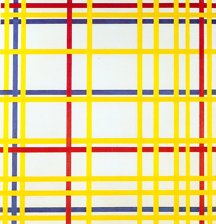New York City I (1942) – Piet Mondrian Tablo