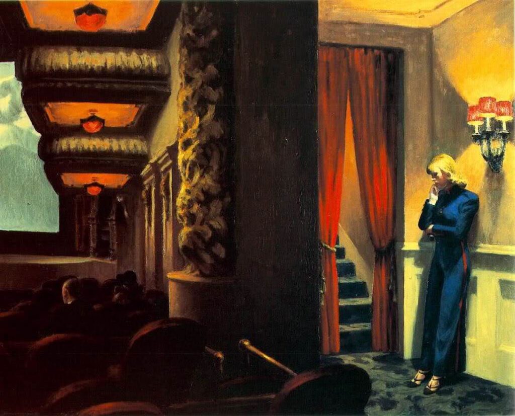 New York Movie (1939) - Edward Hopper Tablo