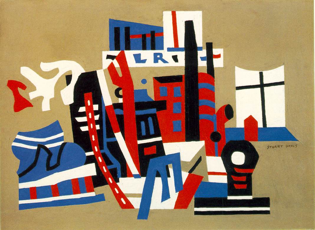 New York Waterfront (1938) - Stuart Davis Tablo