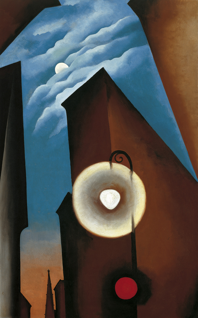 New York with Moon (1925) - Georgia O'Keeffe Tablo