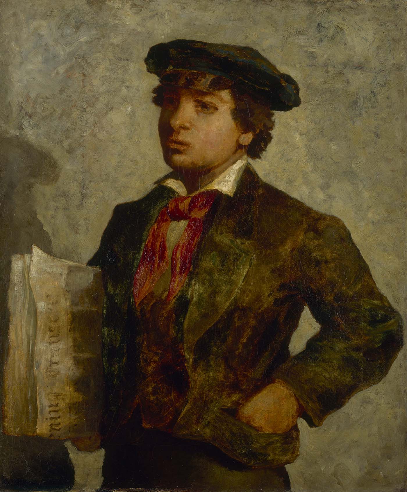 Newspaper Boy (1869) - Edward Mitchell Bannister Tablo