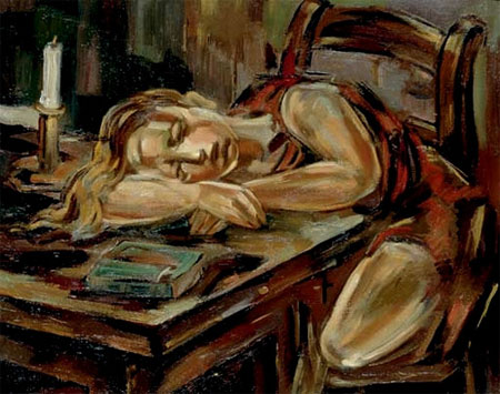 Niña Durmiendo (1925) - María Blanchard Tablo