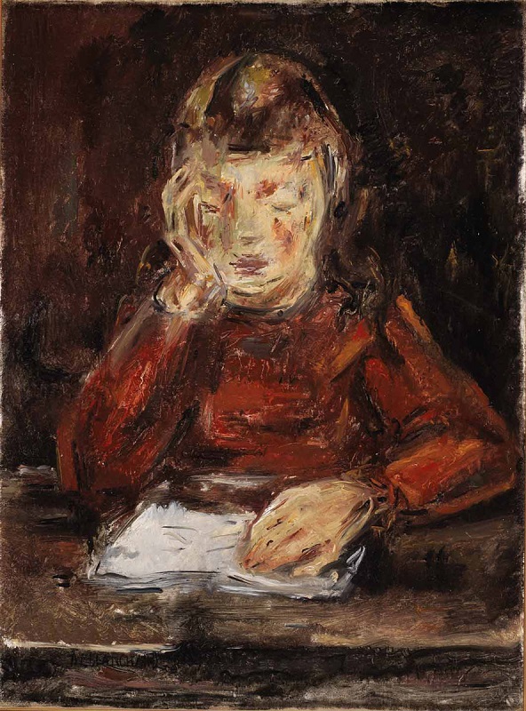 Niña Leyendo (1928) - María Blanchard Tablo