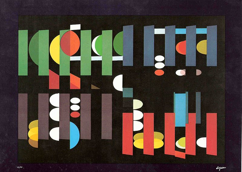 Night Over Jerusalem – Yaacov Agam Tablo