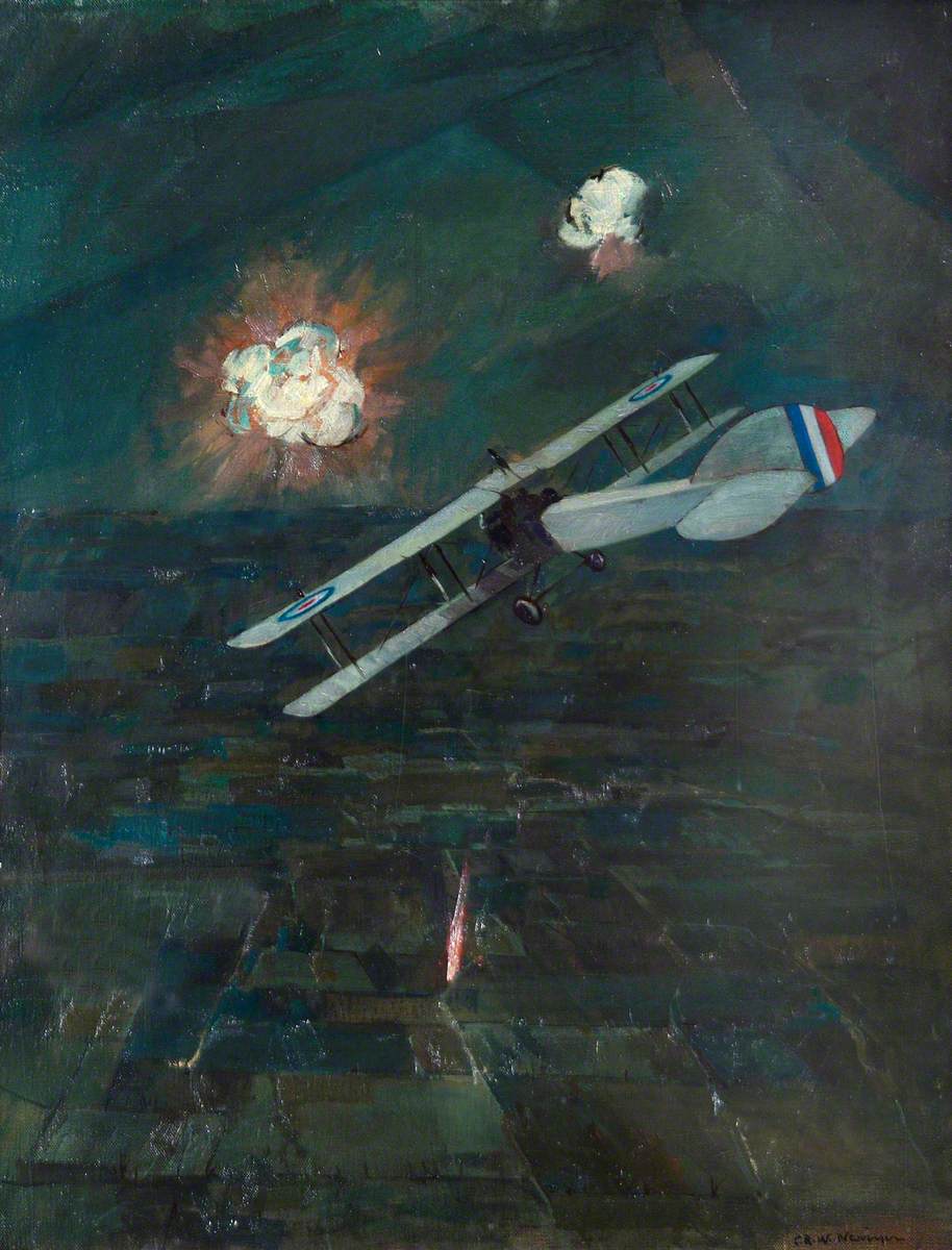 Night Raid, 1917 (1920) - C. R. W. Nevinson Tablo