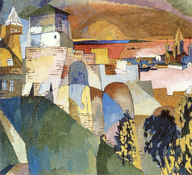 Nizhny Novgorod (1925) – Aristarkh Lentulov Tablo