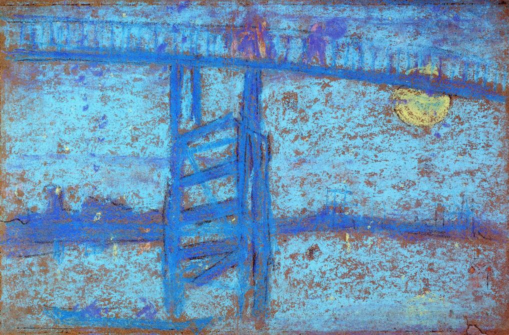 Nocturne Battersea Bridge (1872) - James McNeill Whistler Tablo