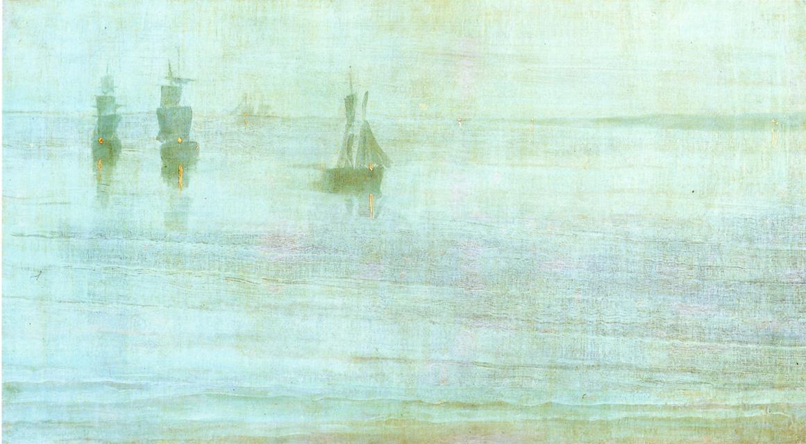 Nocturne the Solent (1866) - James McNeill Whistler Tablo