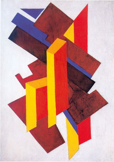 Non Objective Composition (Suprematism) - Olga Rozanova Tablo