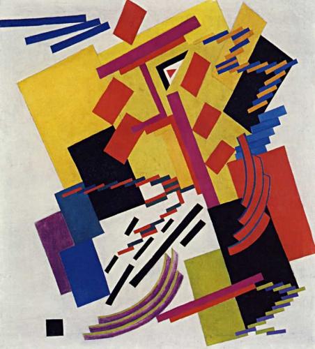 Non objective Composition (1916) - Olga Rozanova Tablo