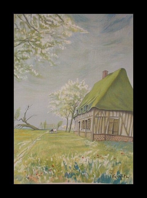 Normandie – Tsuguharu Foujita Tablo