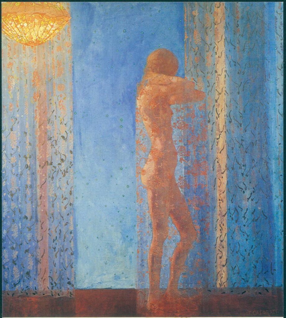 Notturno - Felice Casorati Tablo