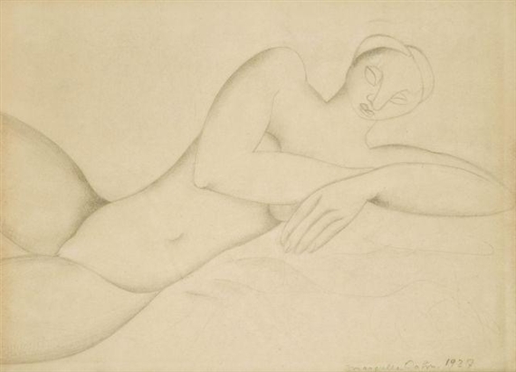 Nu Allonge (1927) – Marcelle Cahn Tablo