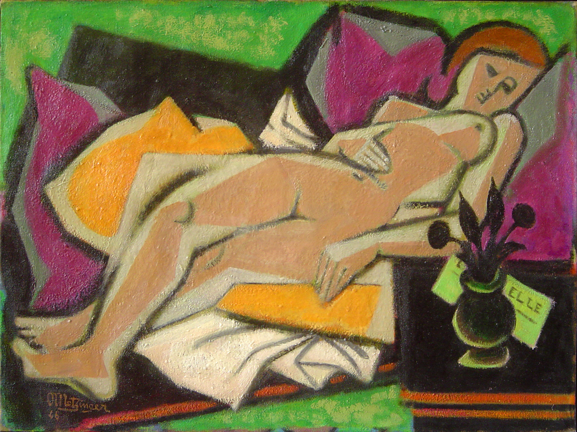 Nu Couché (Reclining Figure) (1946) - Jean Metzinger Tablo