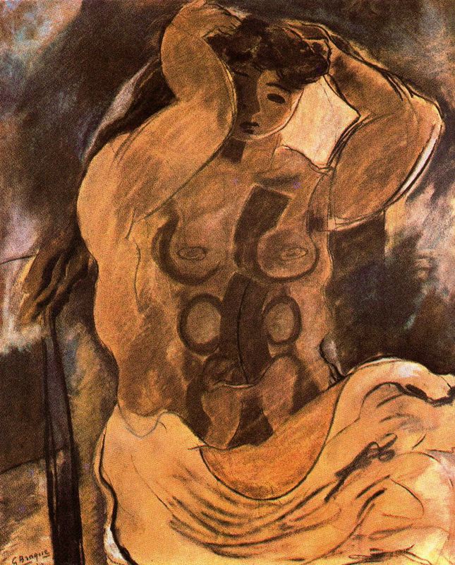 Nude (1908) - Georges Braque Tablo