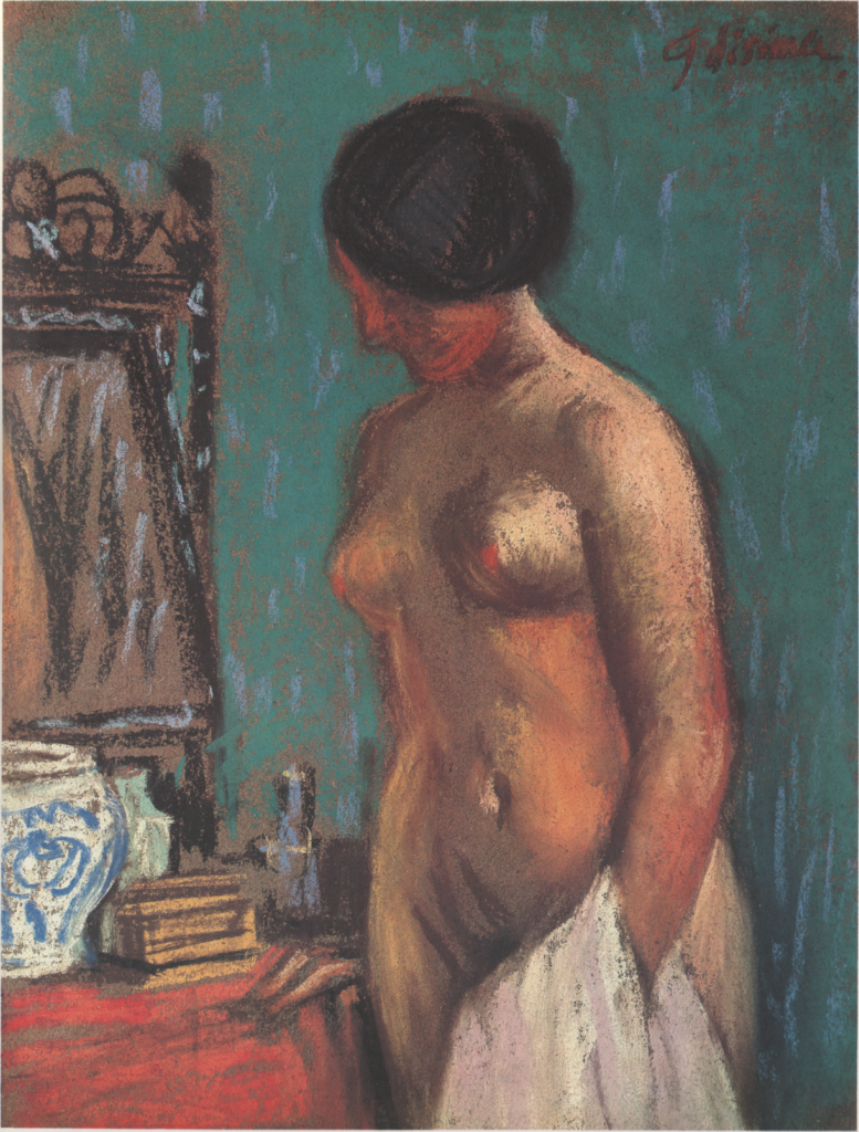 Nude (in Fornt of a Mirror) - Fujishima Takeji Tablo