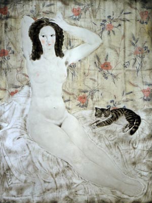 Nude With a Cat – Tsuguharu Foujita Tablo
