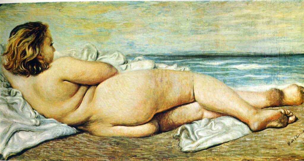 Nude Woman on the Beach (1932) – Giorgio de Chirico Tablo
