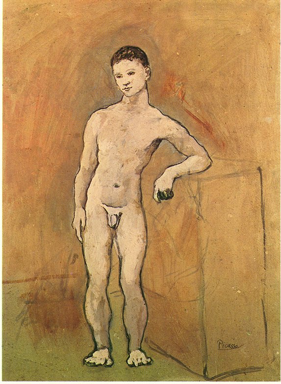 Nude Youth (1906) - Pablo Picasso Tablo