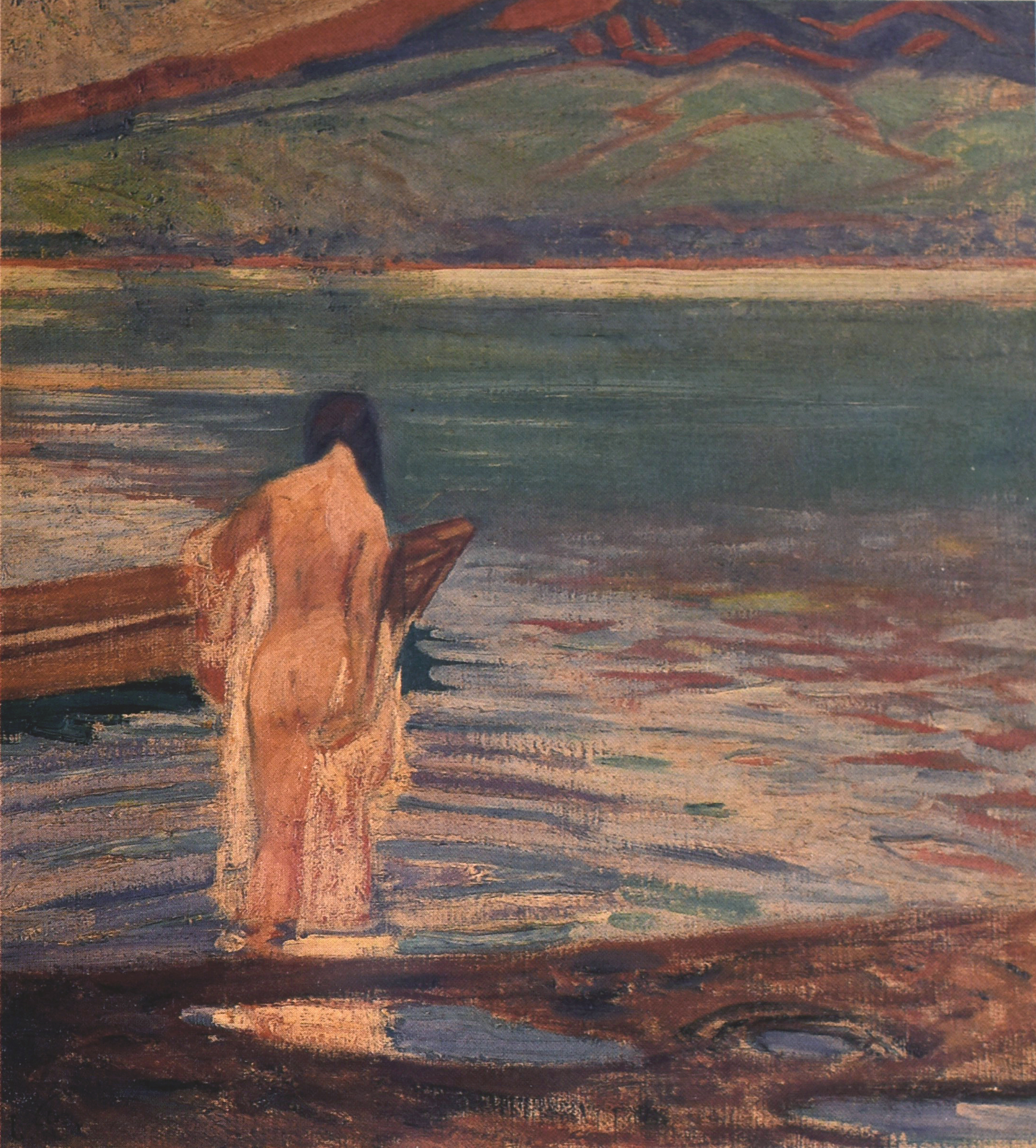Nude by the Lake - Fujishima Takeji Tablo kanvas tablo