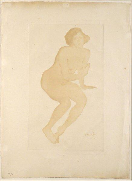 Nude etching – Théophile Steinlen Tablo