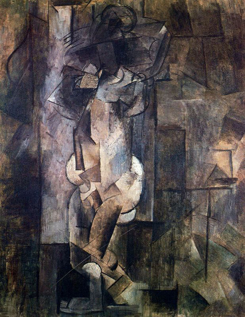 Nude figure (1910) - Pablo Picasso Tablo