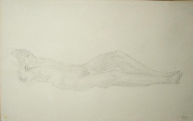 Nude pencil – Théophile Steinlen Tablo