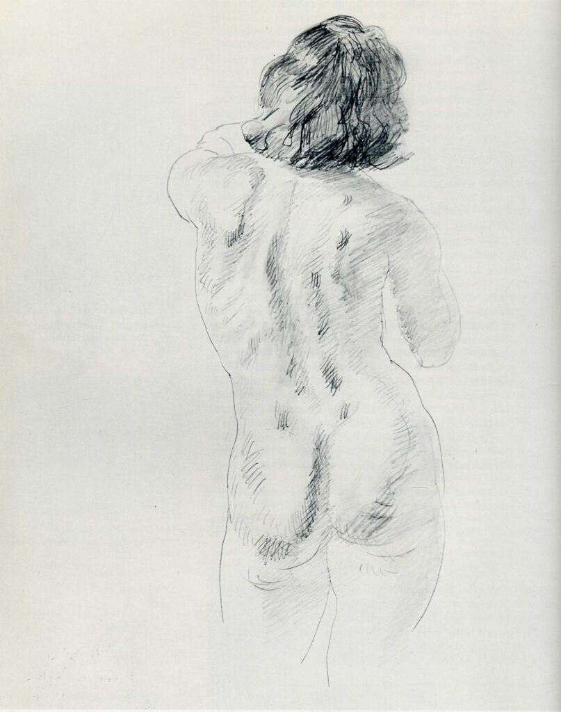 Nude standing - John French Sloan Tablo