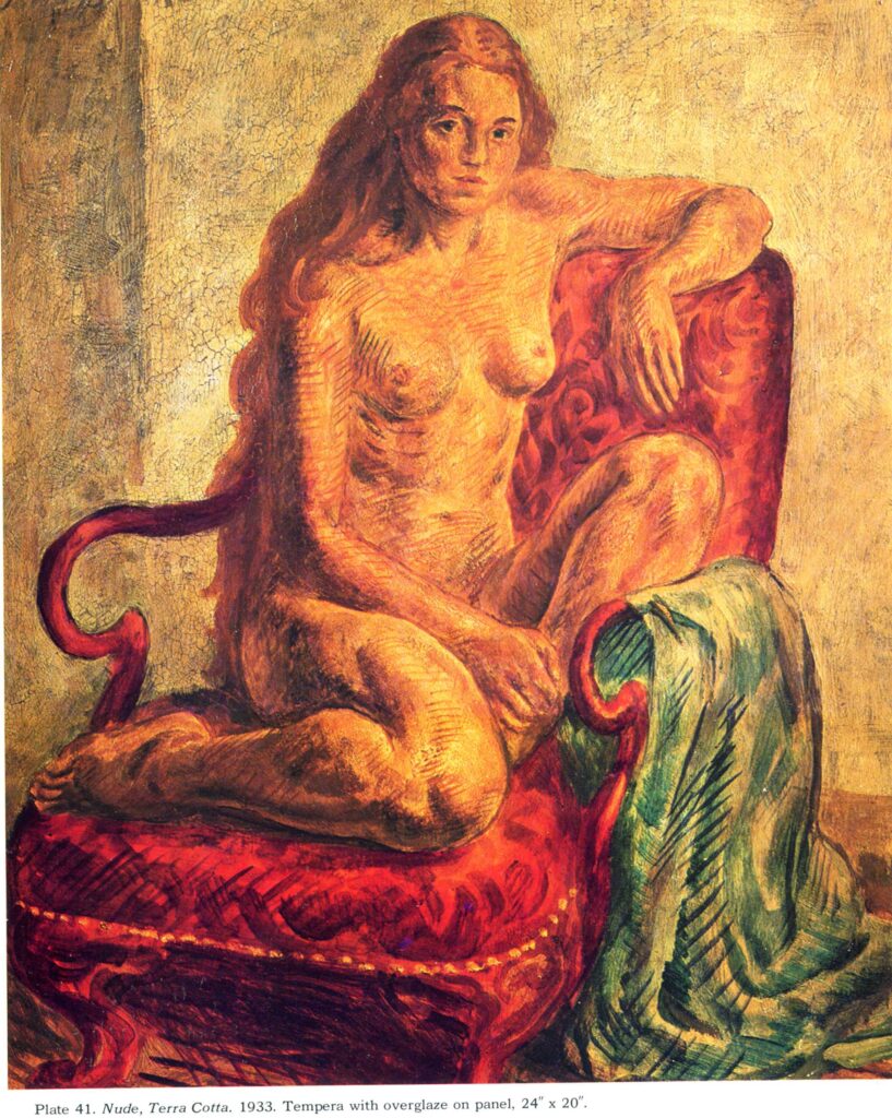 Nude, Terra Cotta (1933) - John French Sloan Tablo
