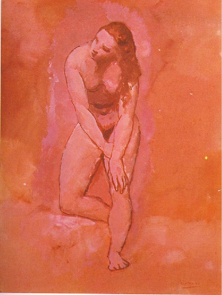 Nude, study to Harem (1906) - Pablo Picasso Tablo