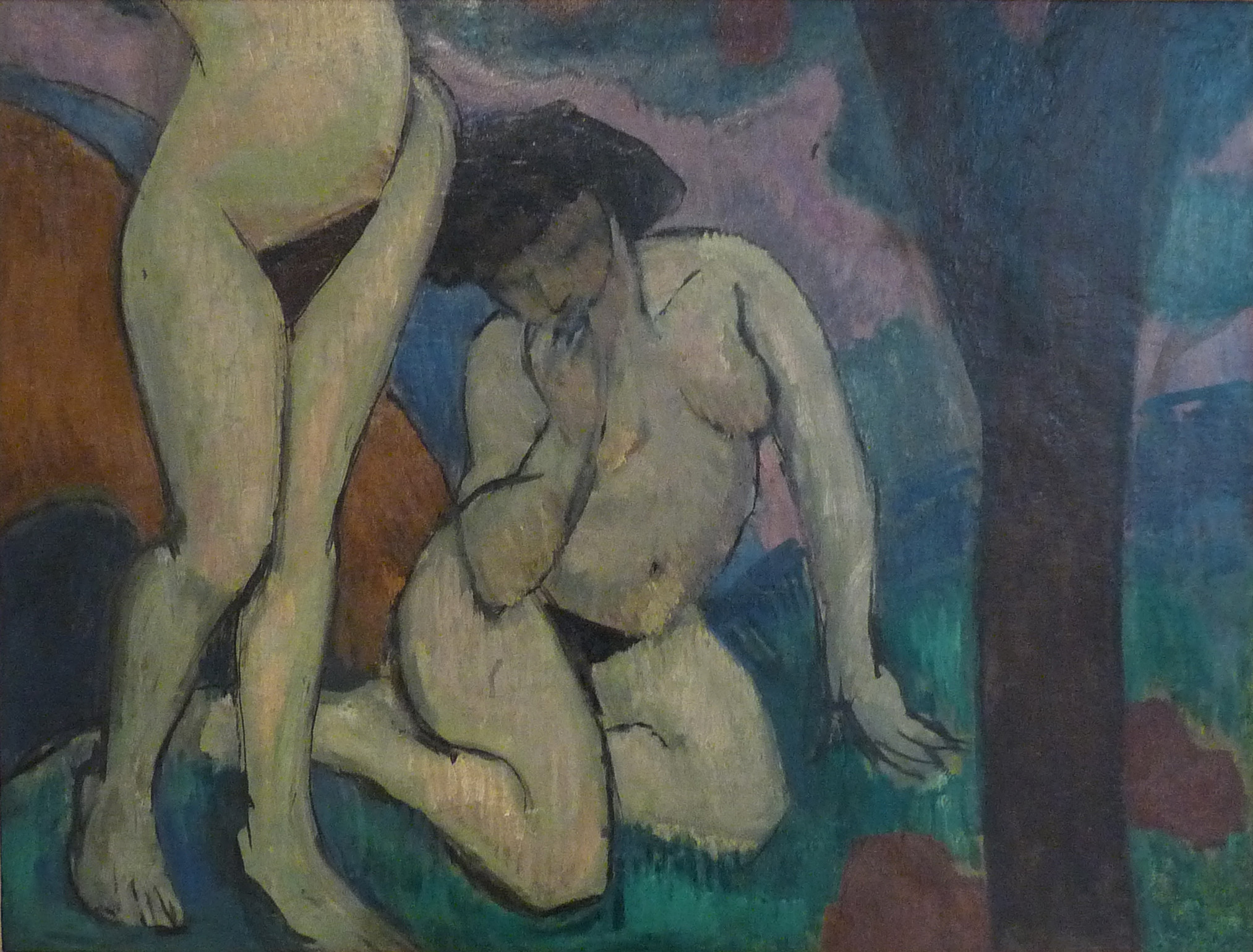 Nudes in landscape (1910) - Roger de La Fresnaye Tablo
