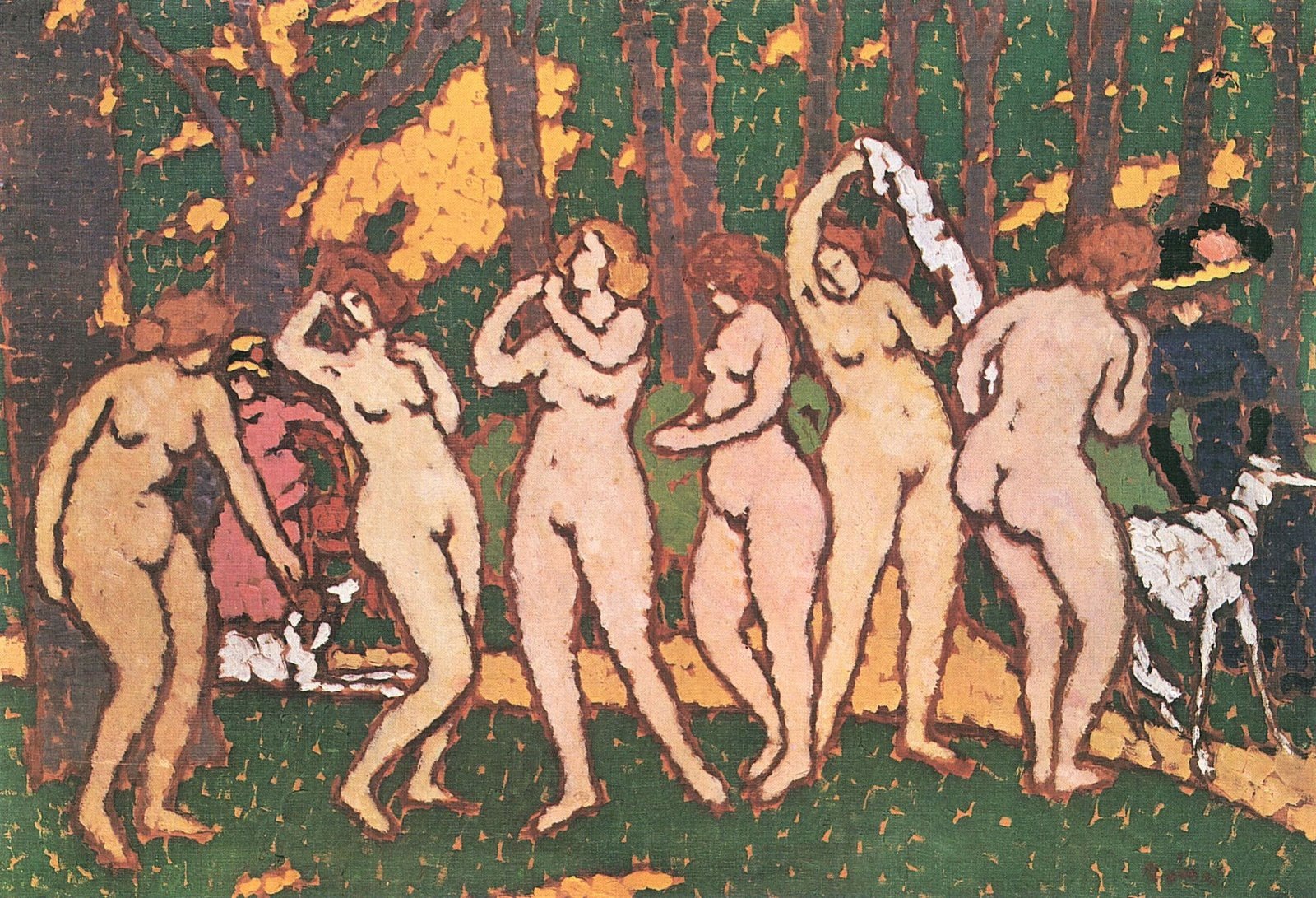 Nudes in the park - József Rippl-Rónai Tablo