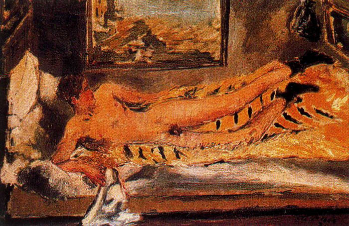 Nudino Sulla Pelle Di Tigre – Filippo De Pisis Tablo