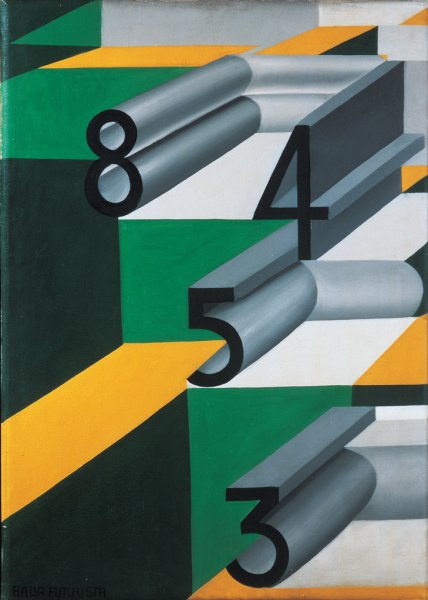 Numbers in Love (1920) – Giacomo Balla Tablo