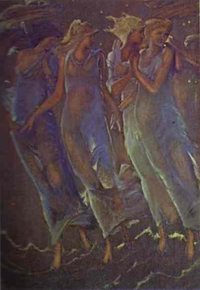 Nymphs of the Stars (1896) – Edward Burne-Jones Tablo