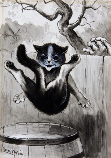 OLD SONG ‘THE CAT CAME BACK’ (1906) – Louis Wain Tablo