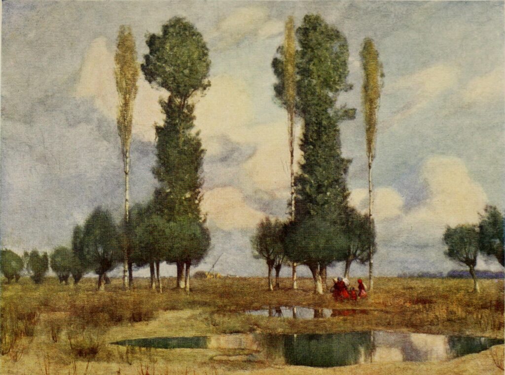 ON THE WASTE LANDS NEAR KALOCSA (1909) - Marianne Stokes Tablo