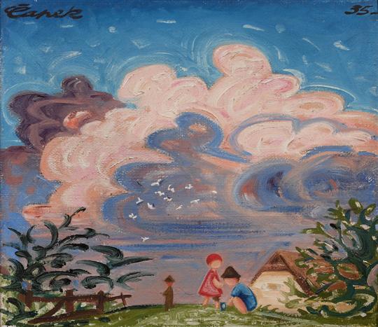 Oblak II (Holubi) (1935) - Josef Čapek Tablo