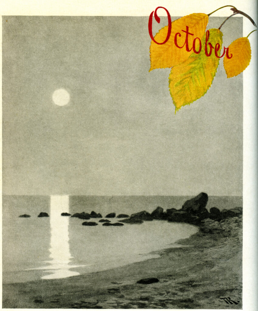 October (1890) - Theodor Severin Kittelsen Tablo