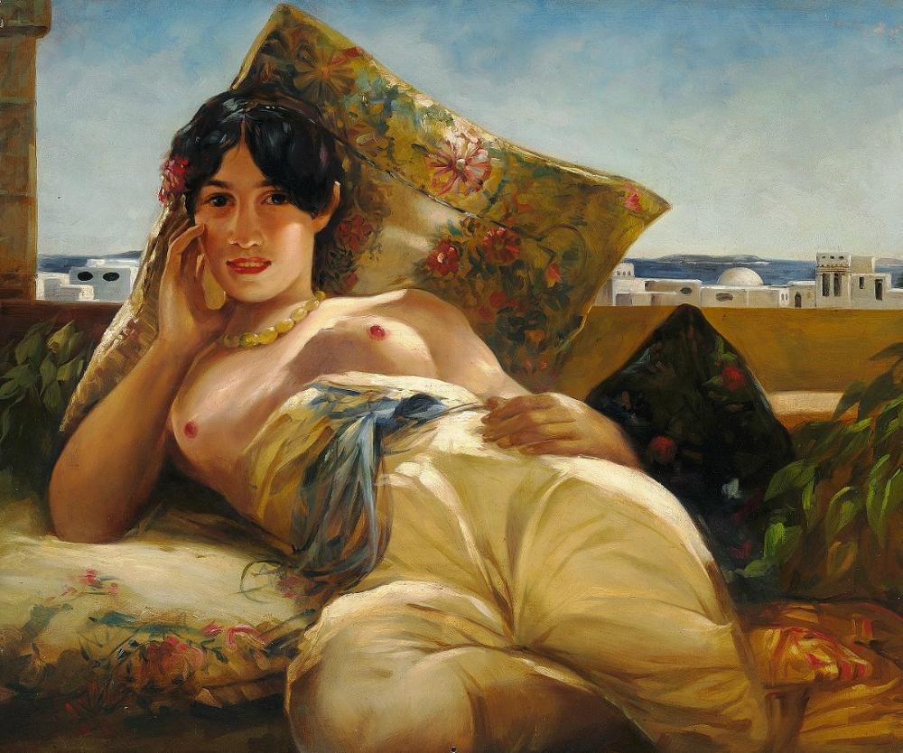 Odalisque – Georges Rochegrosse Tablo